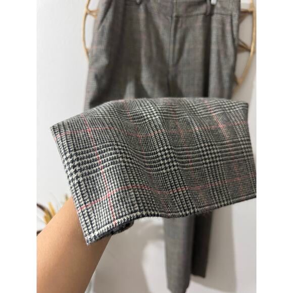 Lauren Ralph Lauren Wool Angora Blend Plaid Houndstooth Trousers Pants Preppy 14 - Picture 5 of 8